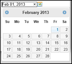 Expanded Calendar Button