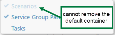 Default Container Example