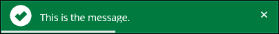 Success Message